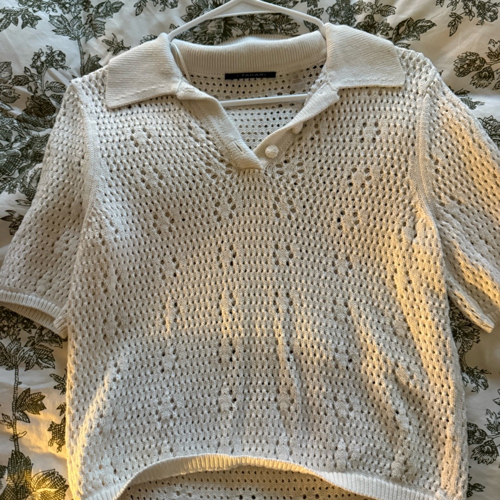 White Knit Sweater shirt